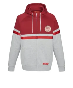 CCM Heritage Logo Full Zip Fleece Hood Adult
