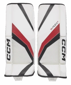 CCM YTFLEX 3 Youth Goalie Pads 6 CCM YTFLEX 3 Youth Goalie Pads -Pro Hockey World GPYFX3 WHTBKRD 01