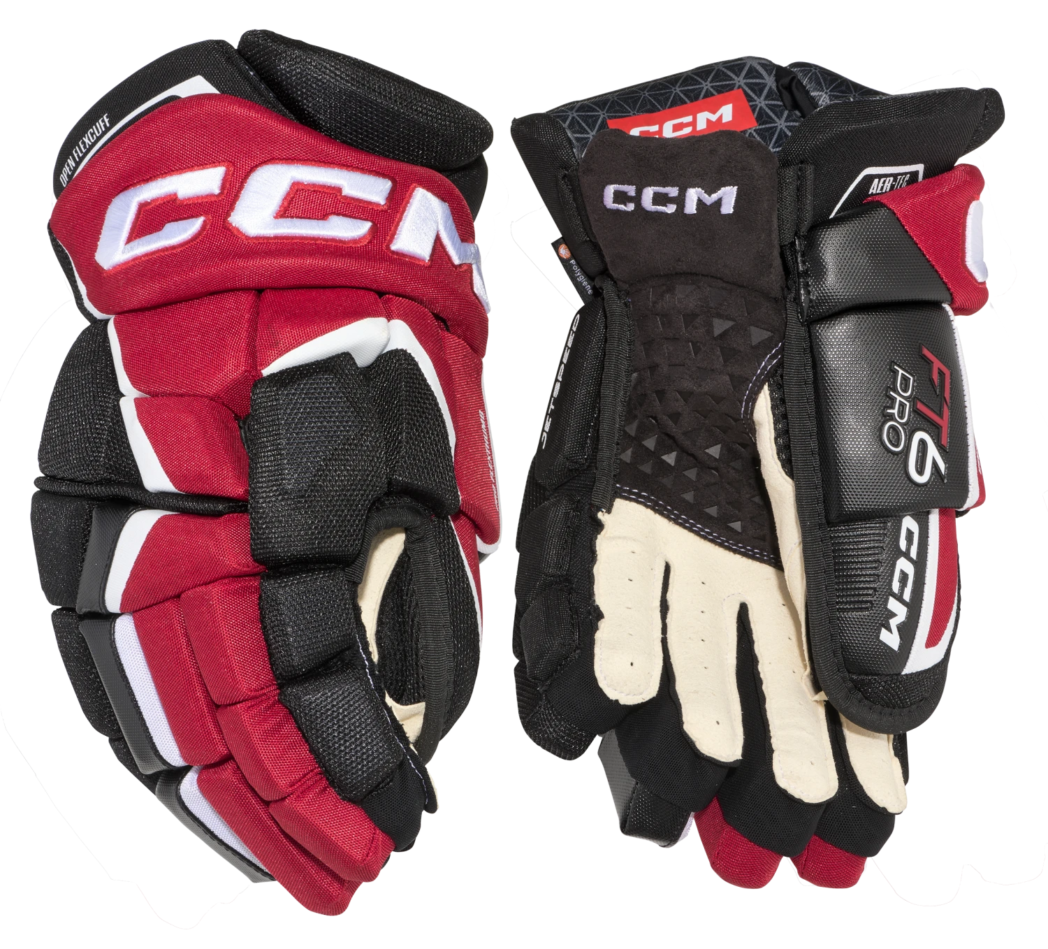 CCM JetSpeed FT6 Pro Junior Hockey Gloves 1 CCM JetSpeed FT6 Pro Junior Hockey Gloves